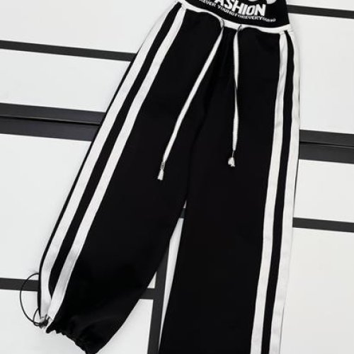 Штаны спорт Kosmy (128-152) 408 black (деми) Kosmy 408 black