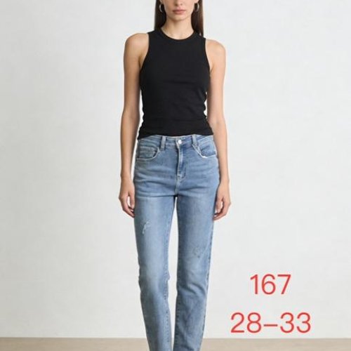 Джинсы NewJeans (28-33) 167 l.blue (деми) NewJeans 167 l.blue