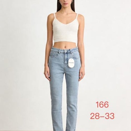 Джинсы NewJeans (28-33) 166 l.blue (деми) NewJeans 166 l.blue