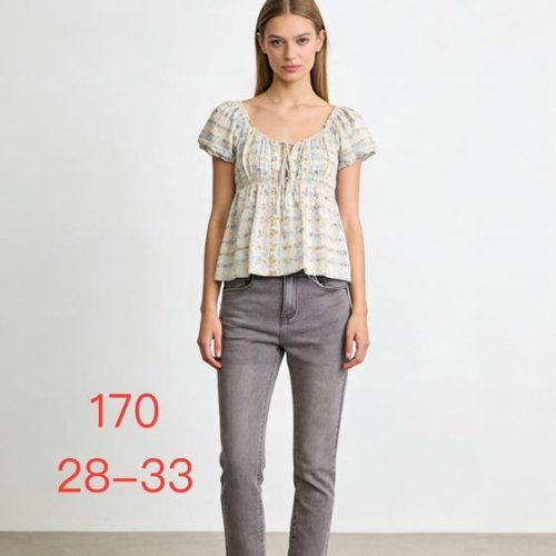 Джинсы NewJeans (28-33) 170 l.grey (деми) NewJeans 170 l.grey