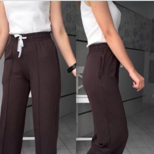 Штаны спорт MSO (S-XL) 1048 brown (деми) MSO 1048 brown