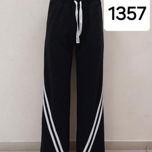 Штаны спорт MSO (S-XL) 1357 black (деми) MSO 1357 black