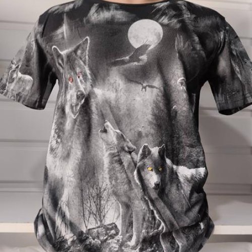 Футболка Panda (M-2XL) 1571 black (лето) Panda 1571 black