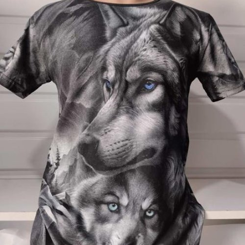 Футболка Panda (M-2XL) 1572 black (лето) Panda 1572 black