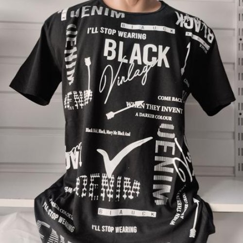 Футболка Panda (XL-4XL) 1585 black (лето) Panda 1585 black