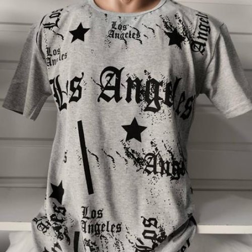 Футболка Panda (XL-4XL) 1587 grey (лето) Panda 1587 grey