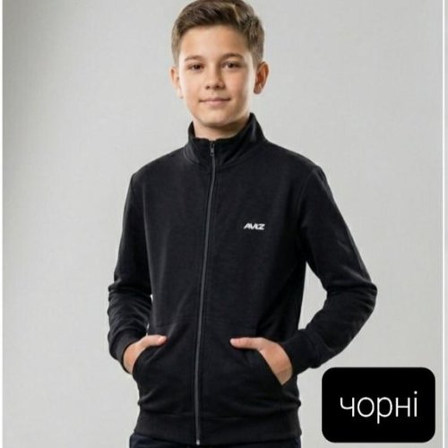 Кофта спорт iBamBino (128-152) 72-2 black (деми) iBamBino 72-2 black