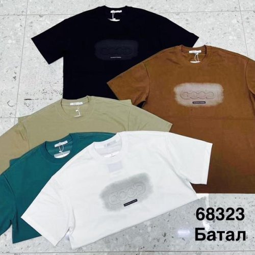 Футболка Minh (4XL-7XL) 68323 black (лето) Minh 68323 black