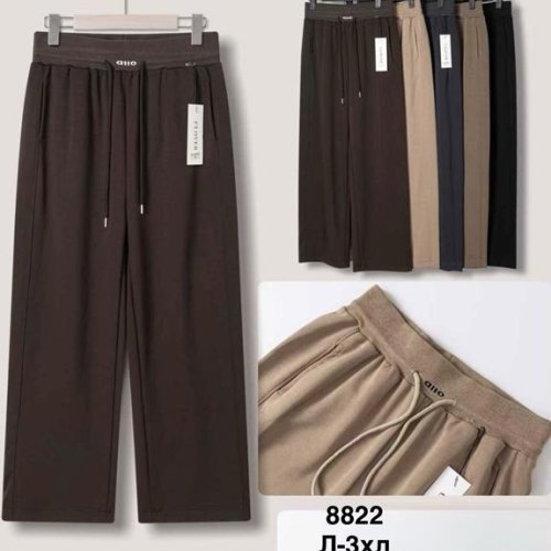 Штаны спорт Minh (L-3XL) 8822 brown (деми) Minh 8822 brown