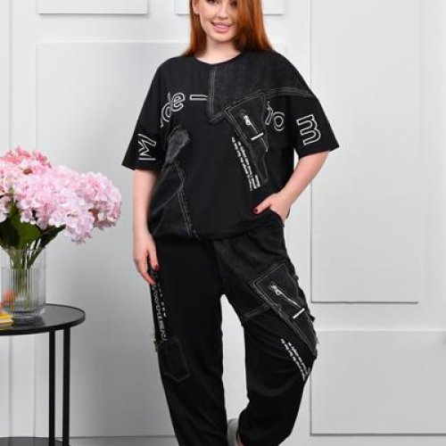 Костюм спорт Immei (52-56) 52001 black (деми) Immei 52001 black