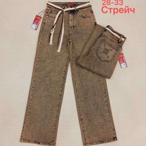 Джинсы Leen (28-33) B82187 brown (деми) Leen B82187 brown