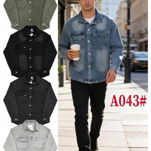 Рубашка Lina (M-3XL) A043 d.grey (деми) Lina A043 d.grey