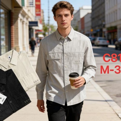 Рубашка Lina (M-3XL) C810 beige (деми) Lina C810 beige