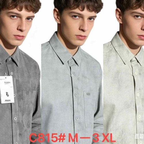 Рубашка Lina (M-3XL) C815 d.grey (деми) Lina C815 d.grey