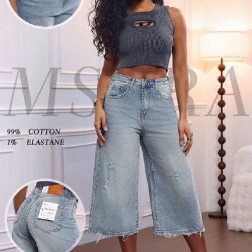 Бриджи Miss Kurry (XS-XL) BR1067H l.blue (лето) Miss Kurry BR1067H l.blue