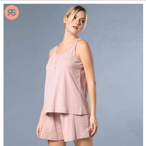 Пижама Trikotag (M-XL) 7129 powder (лето) Trikotag 7129 powder