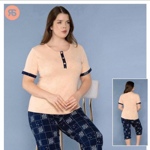 Пижама Trikotag (2XL-4XL) 6877 beige (лето) Trikotag 6877 beige