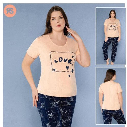 Пижама Trikotag (2XL-4XL) 6871 beige (деми) Trikotag 6871 beige