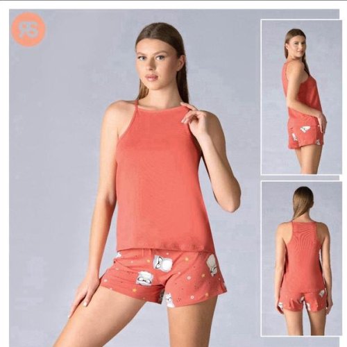 Пижама Trikotag (M-XL) 6219 red (лето) Trikotag 6219 red