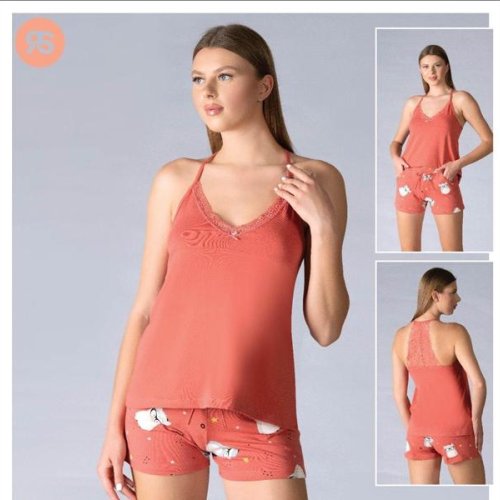 Пижама Trikotag (M-XL) 6221 red (лето) Trikotag 6221 red