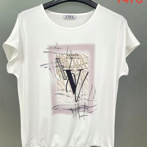 Футболка Nefertiti (52-62) 1476 white (лето) Nefertiti 1476 white