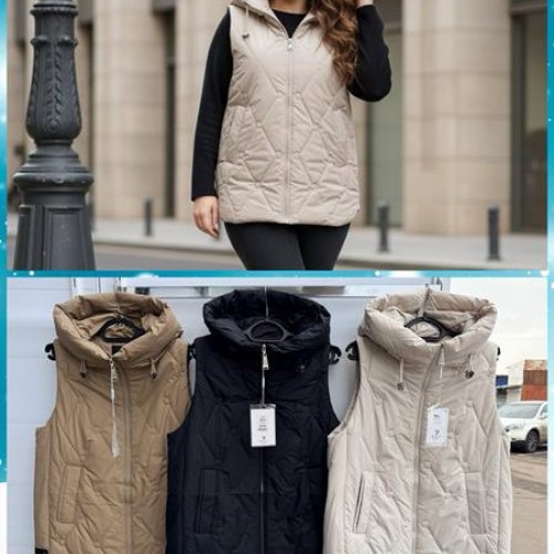 Жилетка Nefertiti (50-58) 813 l.beige (деми) Nefertiti 813 l.beige