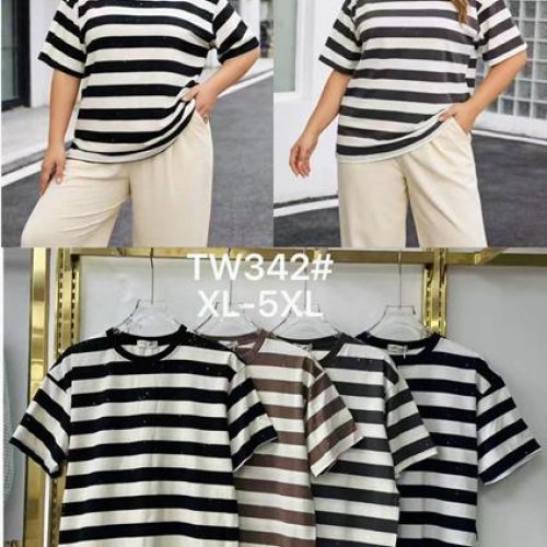 Футболка Nefertiti (52-60) TW342 navy (лето) Nefertiti TW342 navy