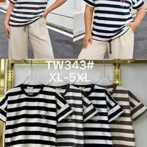 Футболка Nefertiti (52-60) TW343 brown (лето) Nefertiti TW343 brown