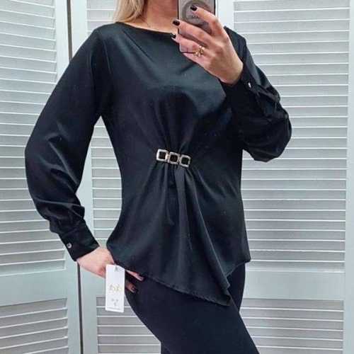 Блузка Nefertiti (M-XL) 1646 black (деми) Nefertiti 1646 black