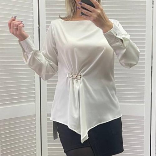 Блузка Nefertiti (M-XL) 1646 white (деми) Nefertiti 1646 white