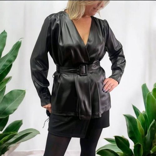 Блузка Nefertiti (M-XL) 1649 black (деми) Nefertiti 1649 black