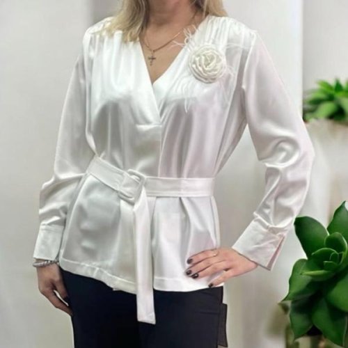 Блузка Nefertiti (M-XL) 1649 white (деми) Nefertiti 1649 white