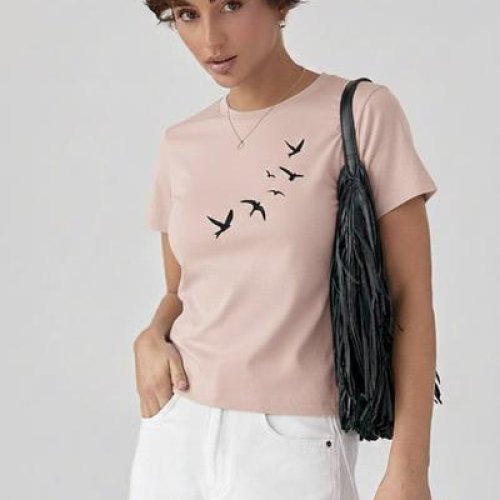 Футболка IRAopt (S-L) IR143 beige (лето) IRAopt IR143 beige