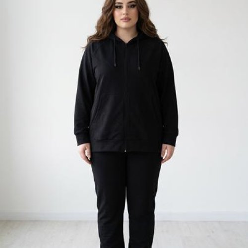 Костюм спорт Sport style (3XL-6XL) 12 black (деми) Sport style 12 black