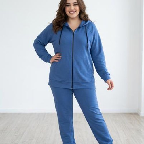 Костюм спорт Sport style (3XL-6XL) 12 l.blue (деми) Sport style 12 l.blue