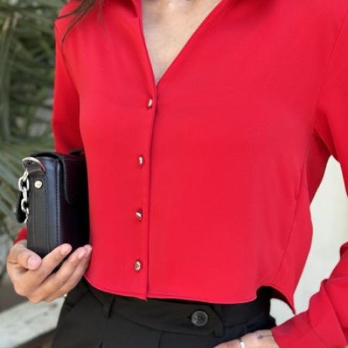 Рубашка Style Nadezhda (36-42) SN357 red (деми) Style Nadezhda SN357 red