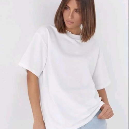 Футболка Style Nadezhda (S-L) SN358 white (лето) Style Nadezhda SN358 white