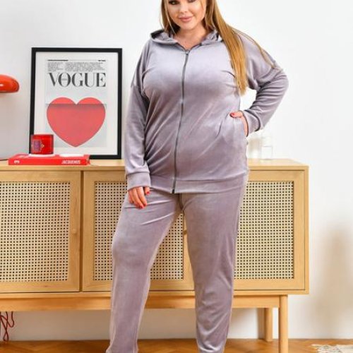 Костюм спорт OdesaOpt (54-58) 3610-10 l.grey (деми) OdesaOpt 3610-10 l.grey