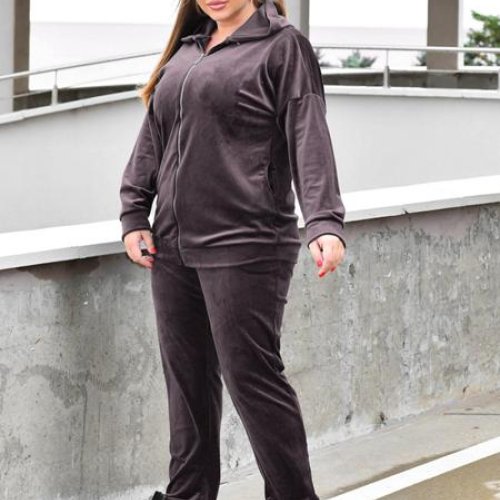 Костюм спорт OdesaOpt (54-58) 3610-17 brown (деми) OdesaOpt 3610-17 brown