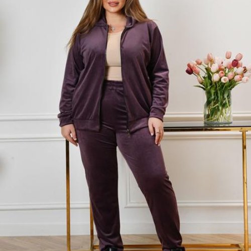 Костюм спорт OdesaOpt (54-58) 3610-21 purple (деми) OdesaOpt 3610-21 purple