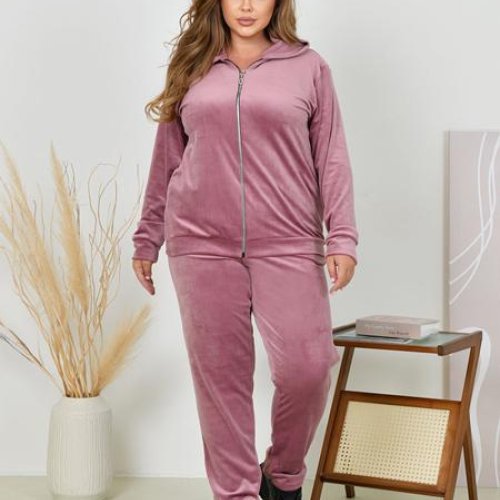 Костюм спорт OdesaOpt (54-58) 3610-58 pink (деми) OdesaOpt 3610-58 pink