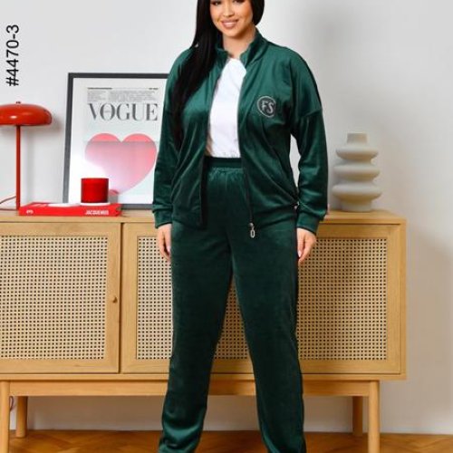 Костюм спорт OdesaOpt (48-52) 4470-3 green (деми) OdesaOpt 4470-3 green