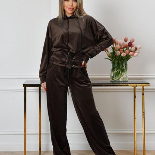 Костюм спорт OdesaOpt (44-50) 7565-19 brown (деми) OdesaOpt 7565-19 brown