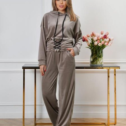 Костюм спорт OdesaOpt (44-50) 7565-23 beige (деми) OdesaOpt 7565-23 beige