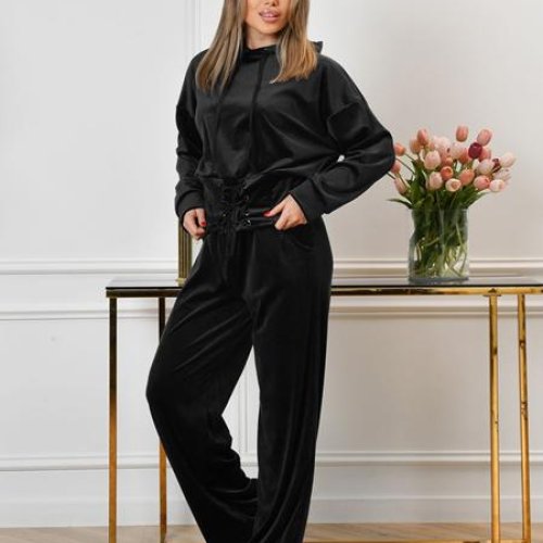 Костюм спорт OdesaOpt (44-50) 7565-31 black (деми) OdesaOpt 7565-31 black