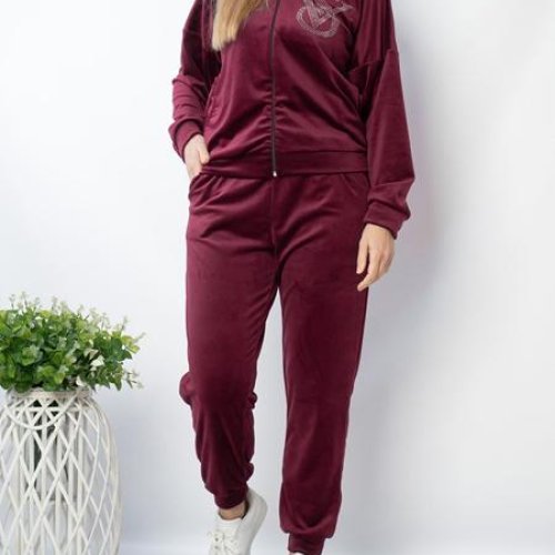 Костюм спорт OdesaOpt (48-52) 7920-55 wine (деми) OdesaOpt 7920-55 wine