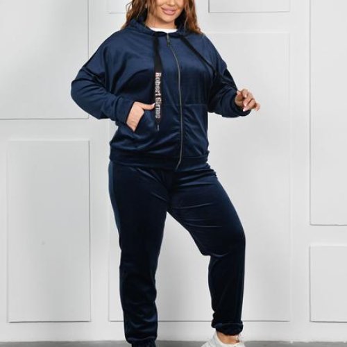 Костюм спорт OdesaOpt (54-60) 8668-26 navy (деми) OdesaOpt 8668-26 navy