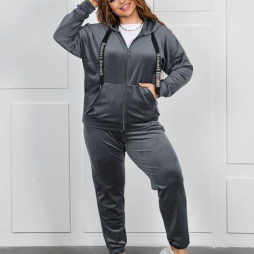 Костюм спорт OdesaOpt (54-60) 8668-34 grey (деми) OdesaOpt 8668-34 grey