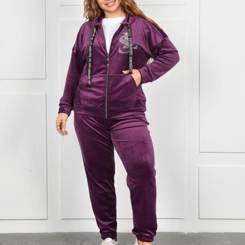 Костюм спорт OdesaOpt (54-60) 8780-12 purple (деми) OdesaOpt 8780-12 purple