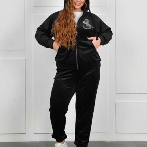 Костюм спорт OdesaOpt (54-60) 8780-31 black (деми) OdesaOpt 8780-31 black